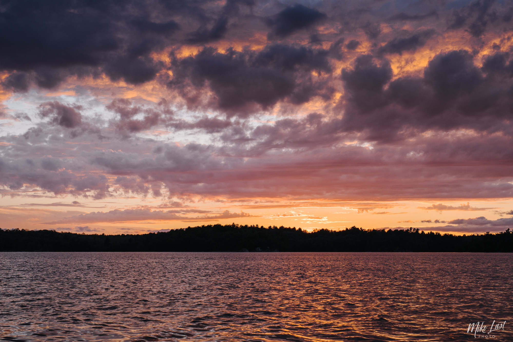 Sunset on Bear Lake - Killarney Provincial Park