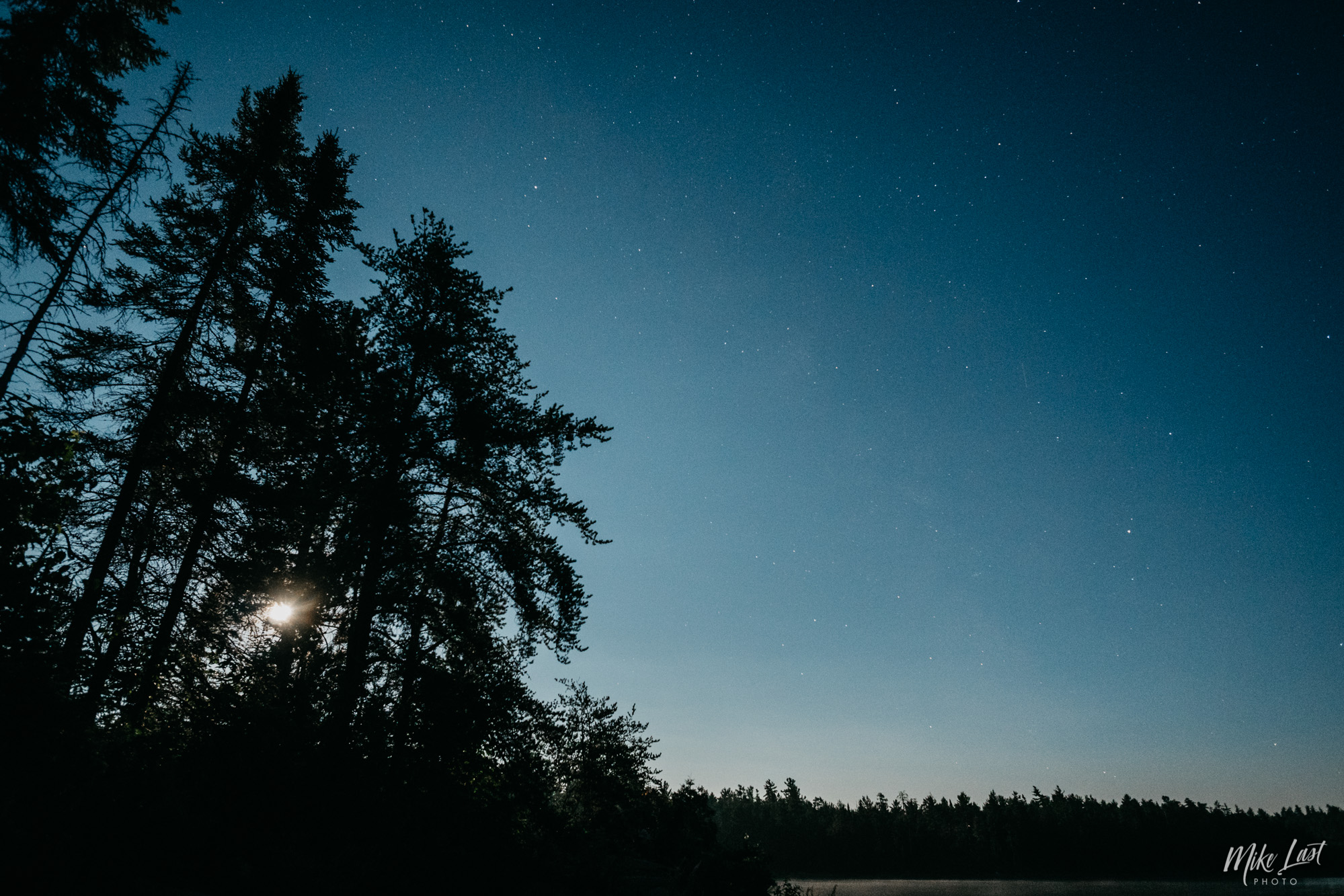 Stars and Moonlight over Wessel Lake - Temagami, ON Canoe Trip