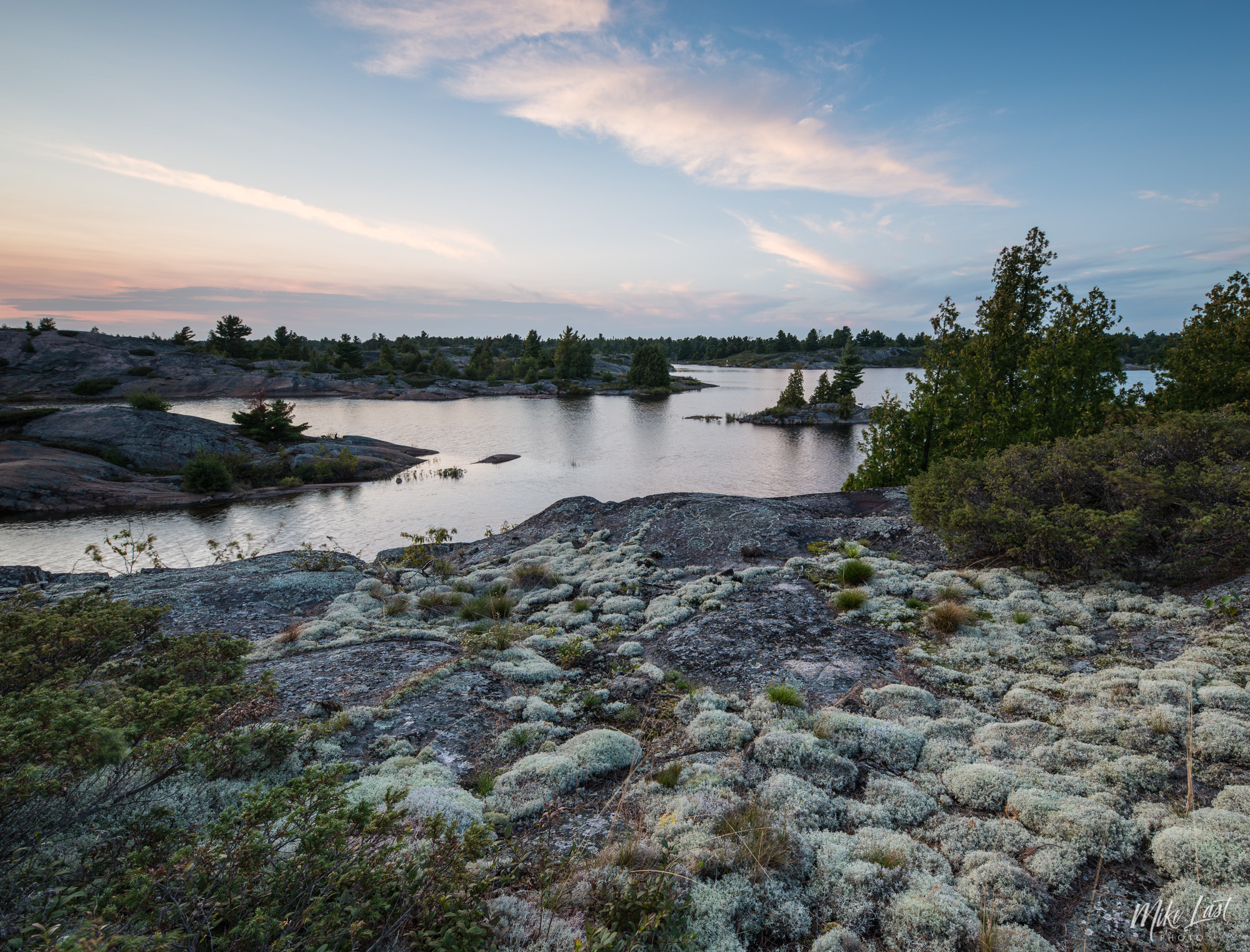 Sunset on Obstacle Island - French River Provincial Park
